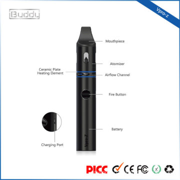 Vpro-Z 1.4 ml piercing-style fluxo de ar ajustável vape caneta starter kit amostra grátis